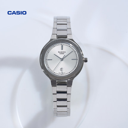 casio旗舰店SHE-4559系列简约优雅学生手表女卡西欧官方正品SHEEN