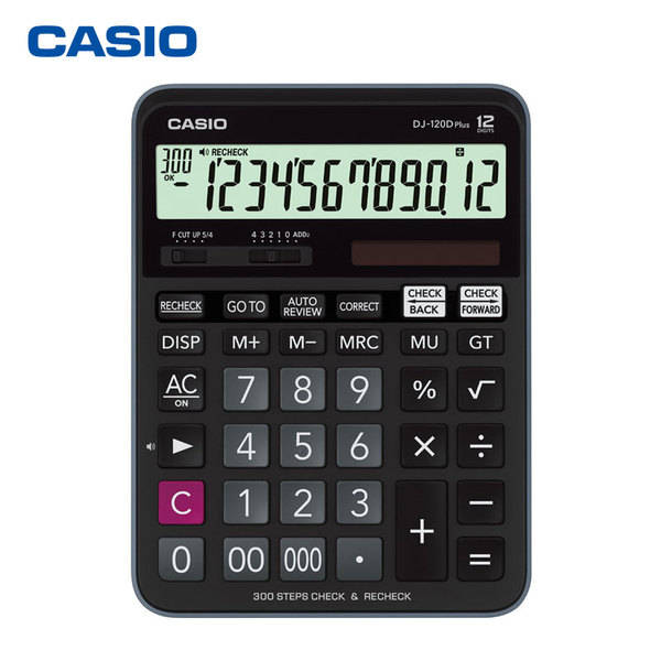 Casio/卡西欧 DJ-120Dplus计算器多功能太阳能计算器