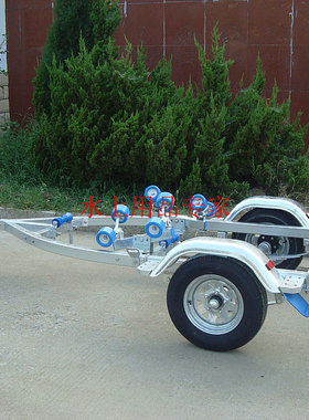 橡皮艇 冲锋舟 机动 艇拖车 玻璃钢艇 RIB艇拖车4,2冲锋舟拖车