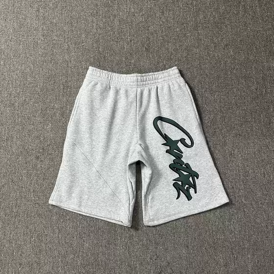 Corteiz Classic Series Ship Print Logo Trendy Unisex Casual Sweatpants Summer Loose Sports Shorts