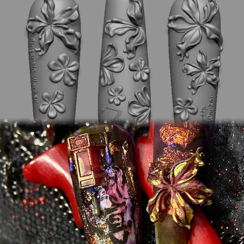 【美甲模具】FingertipWorker联名amo独家精致小众常用流体冰花