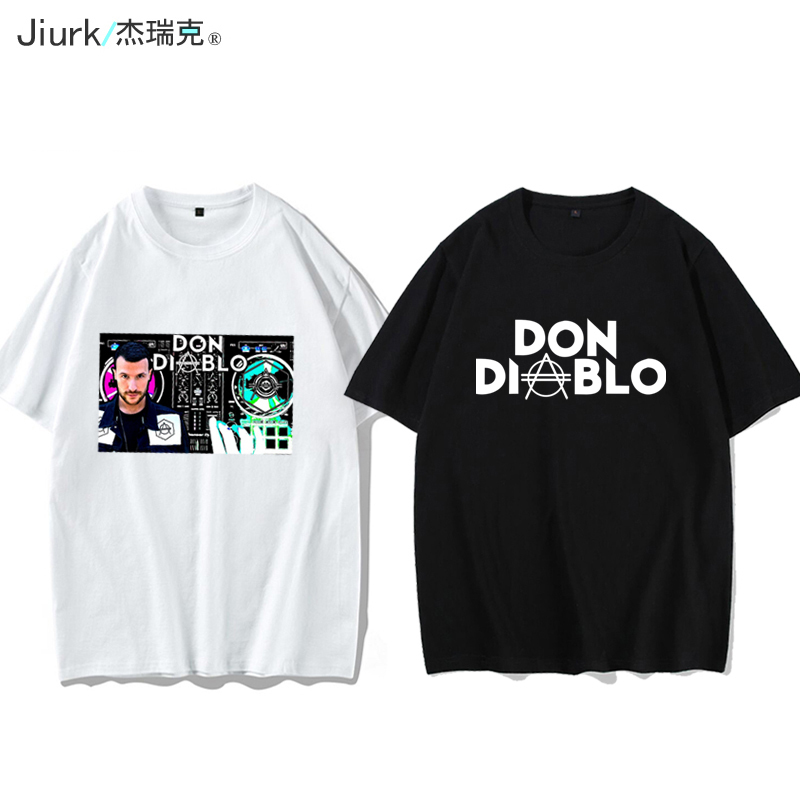 搞笑设计创意趣味Don Diablo大菠萝t恤短袖纯棉潮男潮流上衣服