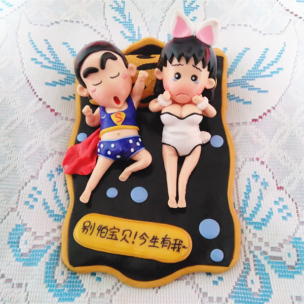 樱桃小丸子摆件七夕圣诞礼物蜡笔小新手办模型玩偶情人节生日公仔