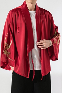 秋季汉元素休闲斜襟汉服上衣刺绣大码茶服外套复古风唐装 Y13-P50图片