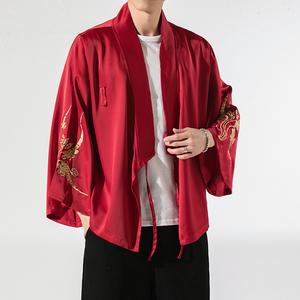 秋季汉元素休闲斜襟汉服上衣刺绣大码茶服外套复古风唐装 Y13-P50图片