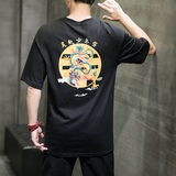 2024夏季新款重磅丝网印花短袖T恤大码男装-T18-P35，男装T恤，星座301D-2(原钱塘4011)