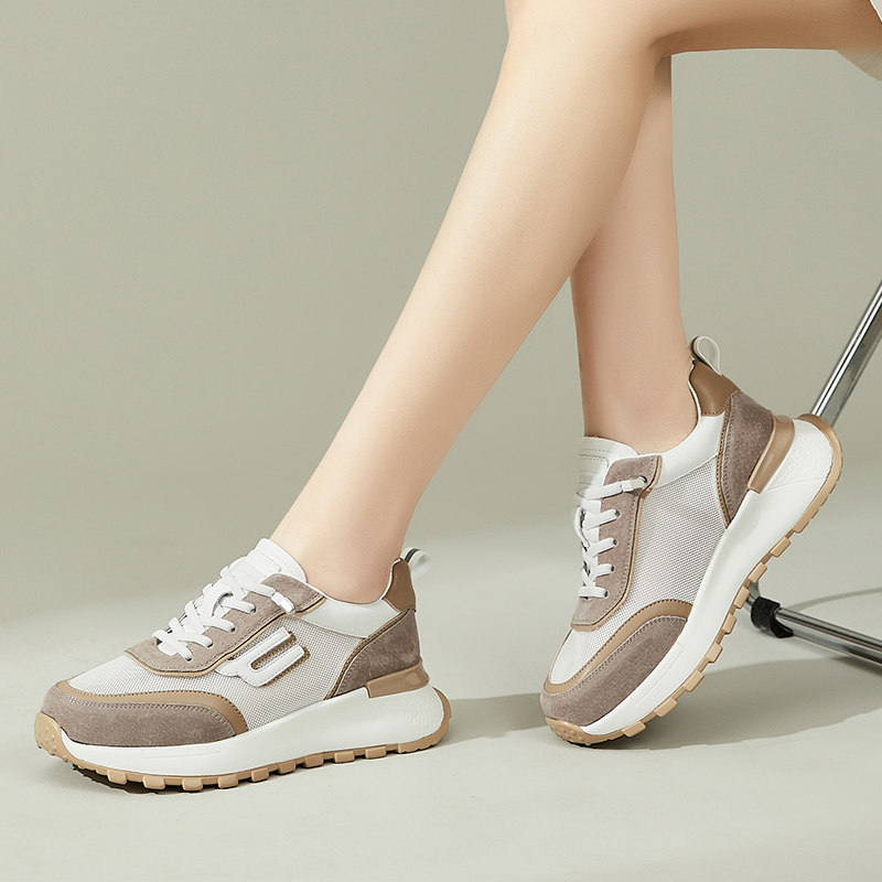 厚底德训鞋女2026新款春秋季超轻便软底舒适百搭休闲运动阿甘鞋子,女鞋,时尚休闲鞋,淘宝优惠券,粉丝福利购,淘宝优惠卷
