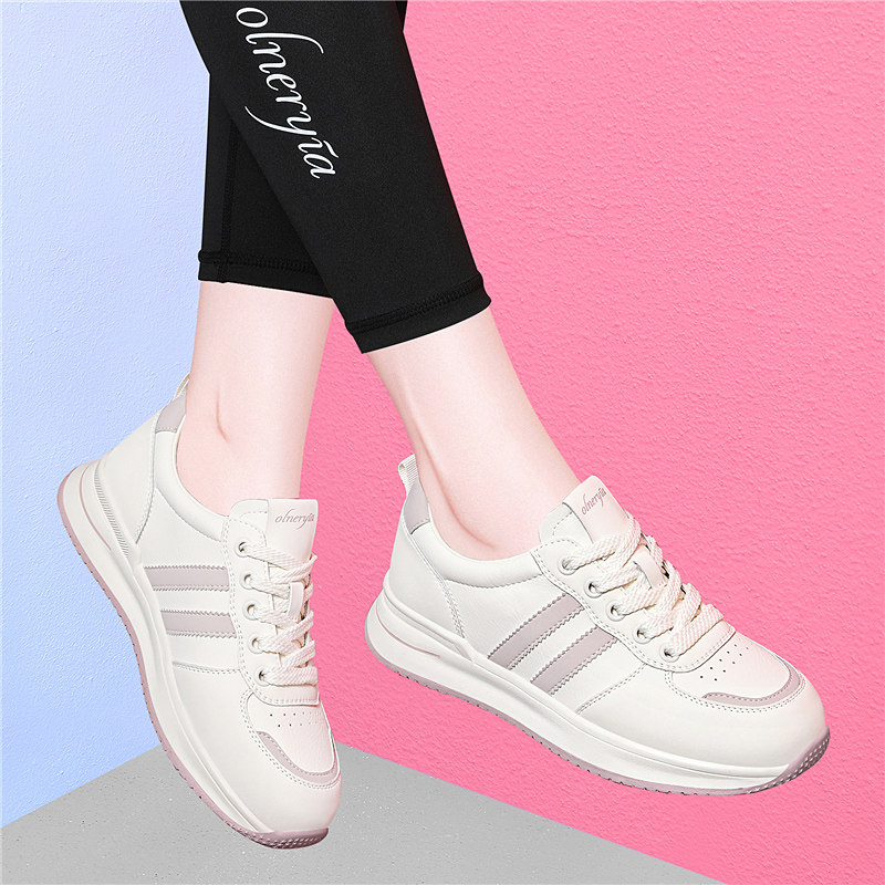 厚底增高小个子老爹鞋女2025新款春秋季网面软底轻便休闲运动鞋