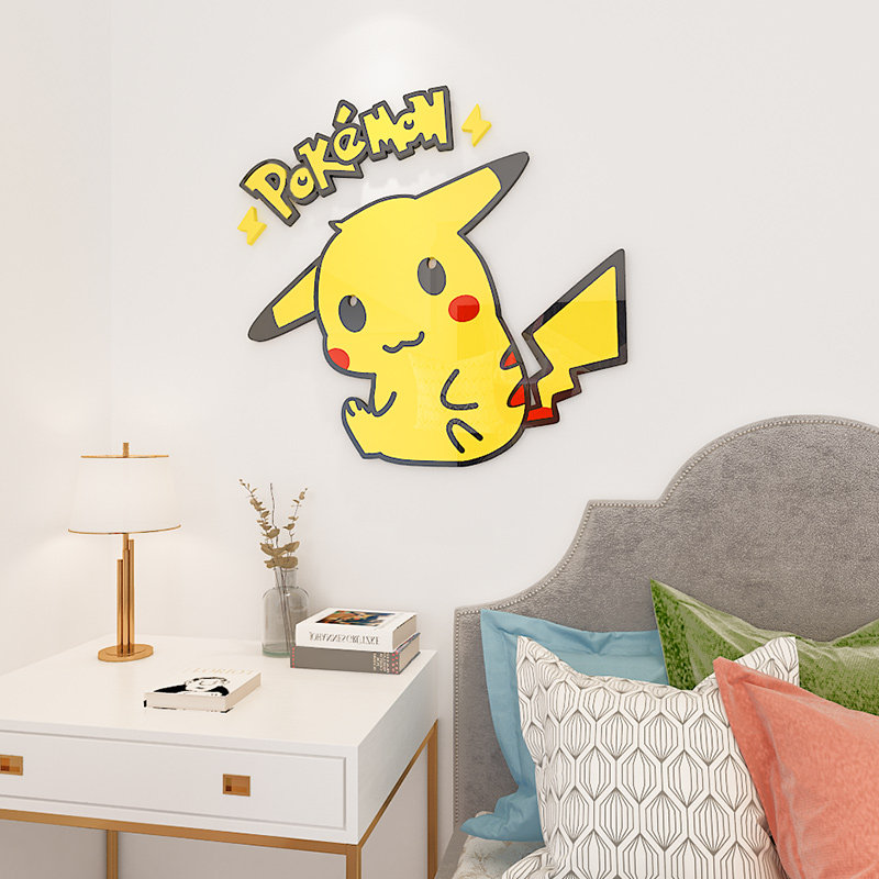 卡通网红少女心小房间改造装饰女生客厅卧室床头布置3d立体墙贴纸