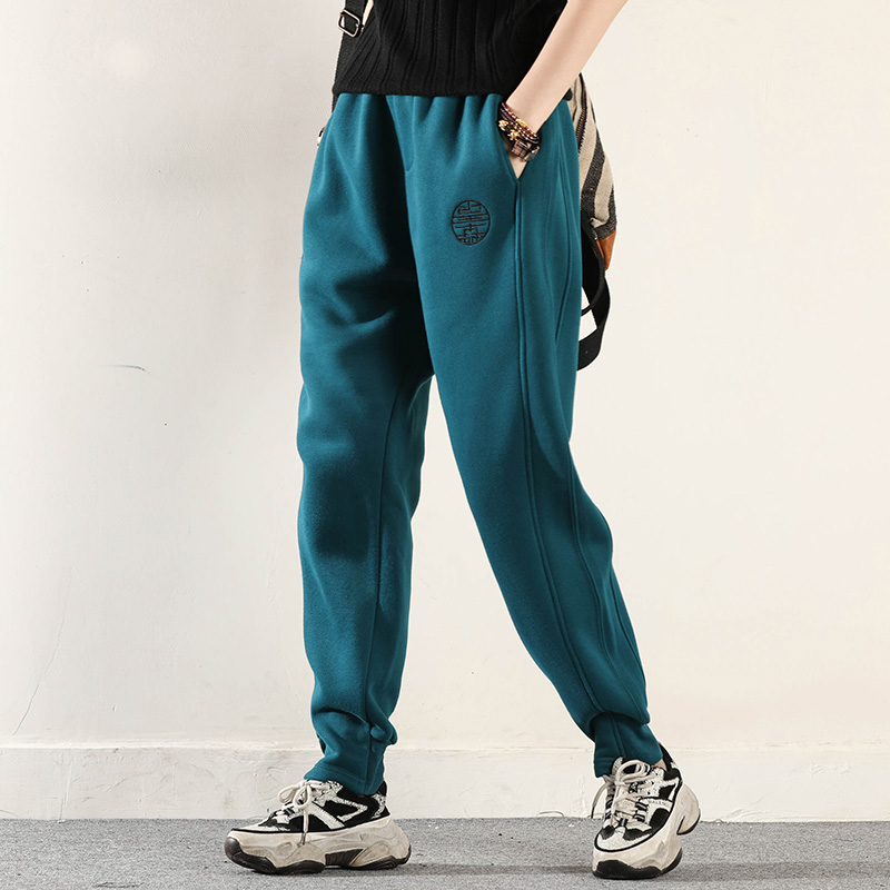 皇森冬款新款加绒加厚休闲裤