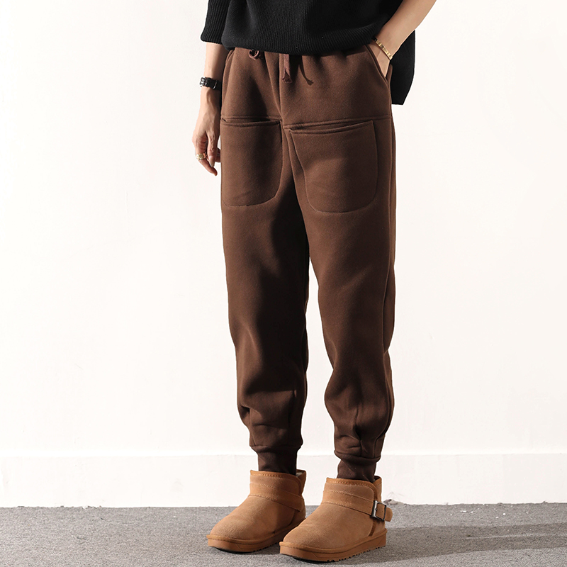 皇森保暖加绒时尚休闲宽松垮裤女