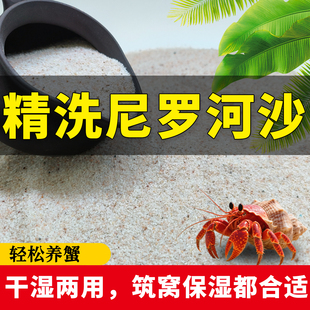 免洗海沙寄居蟹专用沙水草螃蟹底沙石乌龟天然鱼缸底砂造景饲养