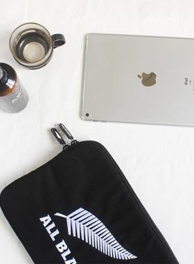 新西兰ALL全黑刺绣电脑包Macbook BLACKS ipad air2 10/11/12/13