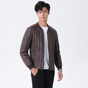 羽昂男装冬季爸爸装无缝保暖中老年羽绒服内胆内衣上衣内穿