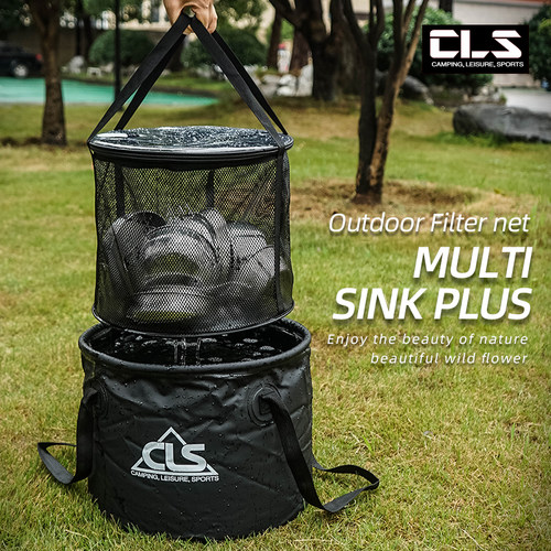 CLS透明沥水篮折叠水桶30L