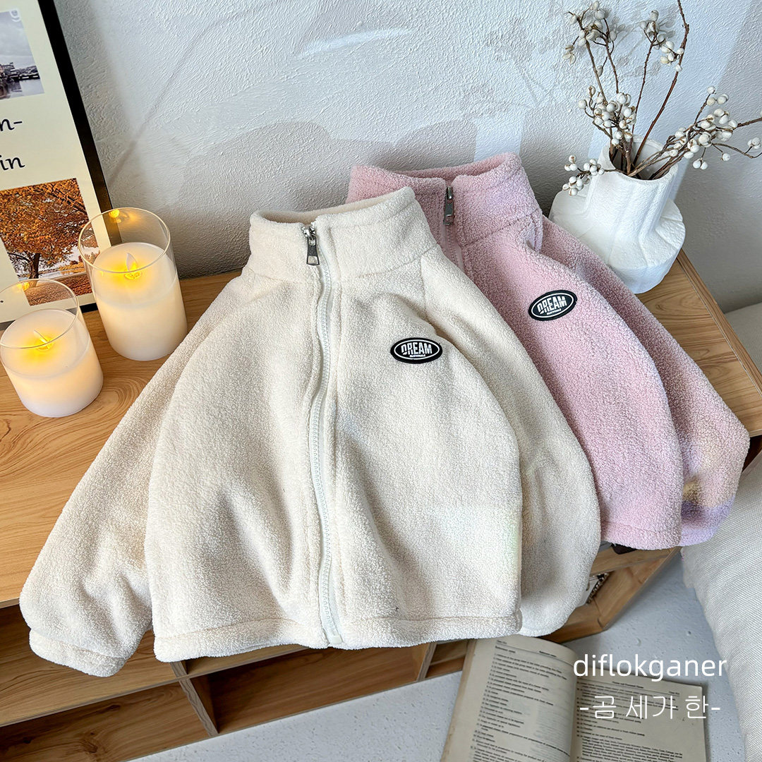 2024新款儿童秋冬款立领双面绒毛毛衣男女童加绒保暖软糯百搭外套,童装/婴儿装/亲子装,普通外套,淘宝优惠券,粉丝福利购,淘宝优惠卷