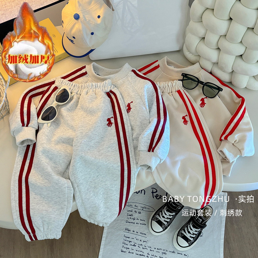 儿童卫衣套装春秋季长袖长裤男女童韩版洋气中大童运动两件套童装