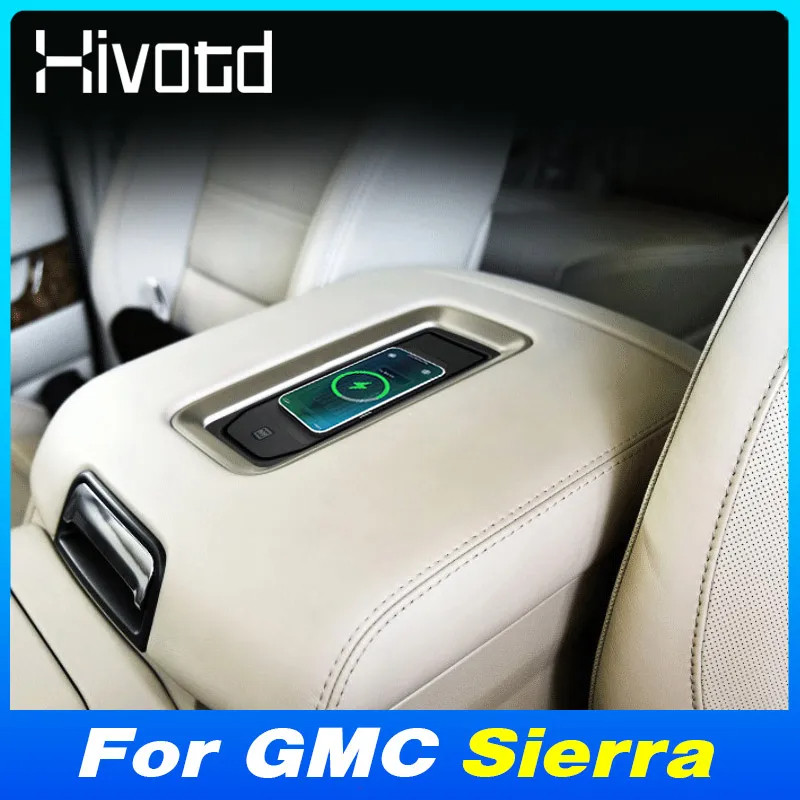 15W快充车载无线充电器原车无损改装适用吉姆西西拉 GMC Sierra