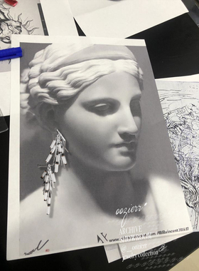 oozierr天然玉髓玛瑙拟态听竹耳环小众原创设计流苏度假风