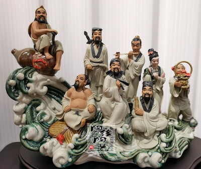 陶瓷工艺品石湾公仔八仙过海