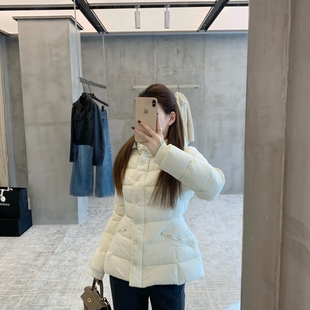 EASE显瘦收腰90白鸭绒小蛮腰纸片人即视感高克重羽绒服女E25Y026
