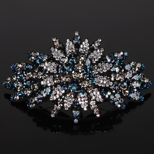 加大号扣夹发夹镶钻发饰盘发发卡精致头饰妈妈马尾夹弹簧夹发卡