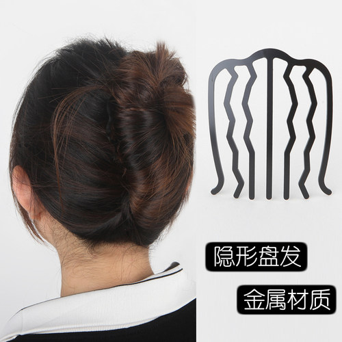 隐形发梳金属铁发卡烤漆不易掉漆