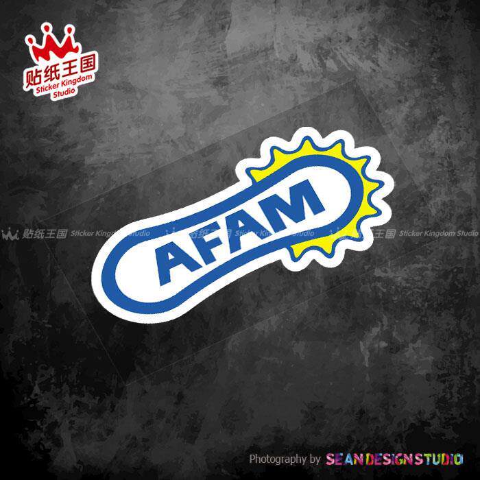 AFAM齿轮牙盘 摩托车改装装饰贴纸车身贴 划痕遮挡防水反光贴花11