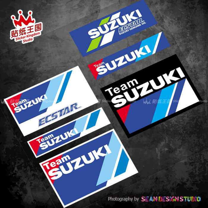 适用于铃木MotoGP车队 GSXR250 600 750 1000 K8K9L1L2反光贴纸06