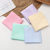 纯色通用老式 古风擦汗随身薄款 成人吸汗纯棉年代手帕方巾全棉手绢