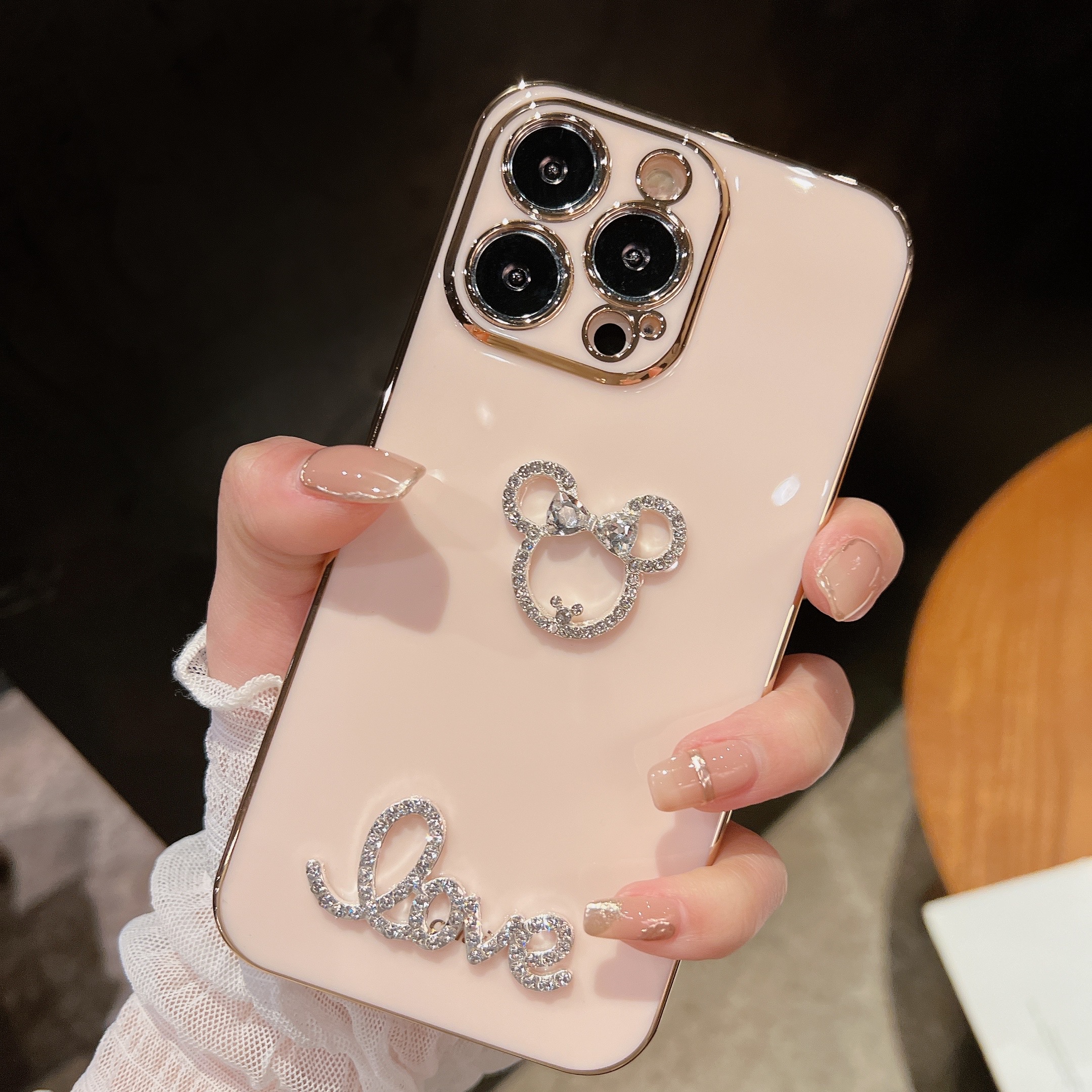 【米奇头像字母帖饰】苹果手机壳