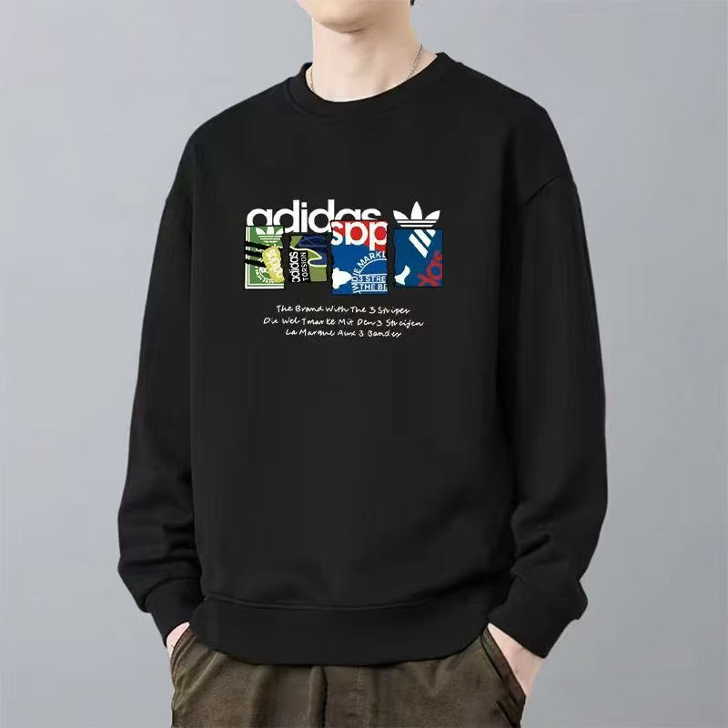 一折专区丨奥莱正品丨新秋冬纯棉加绒短袖卫衣宽松情侣上衣潮流