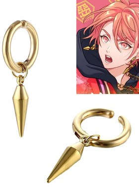 Cos道具Paradox Live悪汉奴等 円山玲央cos耳环耳饰耳夹 耳扣