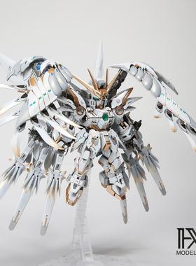 星海板喷 万代 MGSD 飞翼 高达零式EW 天使 掉毛 拼装模型 成品