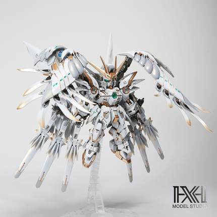 星海板喷 万代 MGSD 飞翼 高达零式EW 天使 掉毛 拼装模型 成品