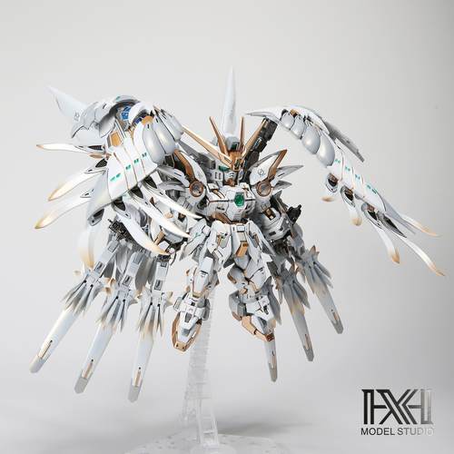 星海板喷 万代 MGSD 飞翼 高达零式EW 天使 掉毛 拼装模型 成品