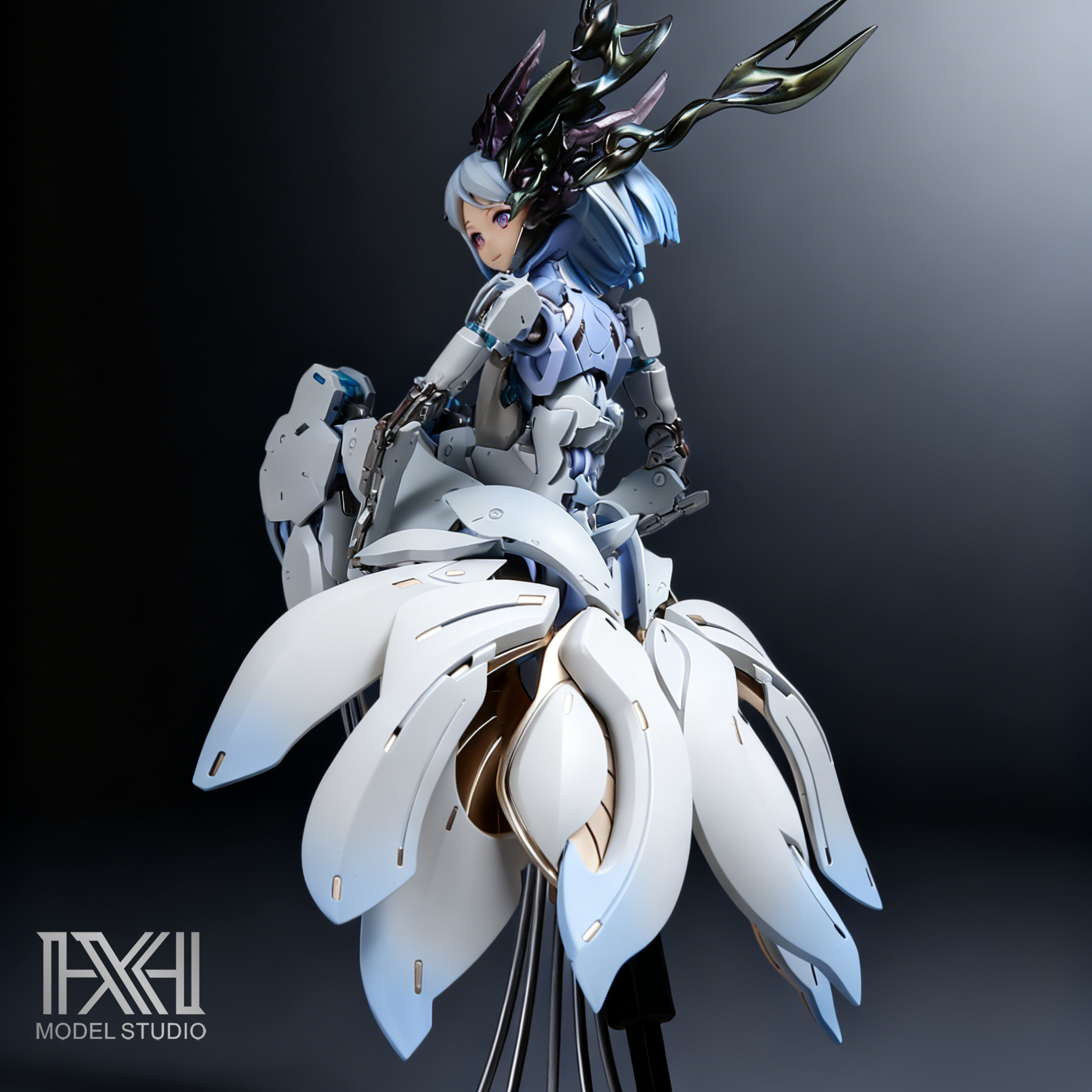 星海板喷 和模线核诚治造星花百合MK3萝莎计划1/10拼装机娘模