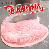 懒人洗脚垫搓脚神器浴室脚垫按摩洗澡垫子脚底去死皮硅胶防滑地垫