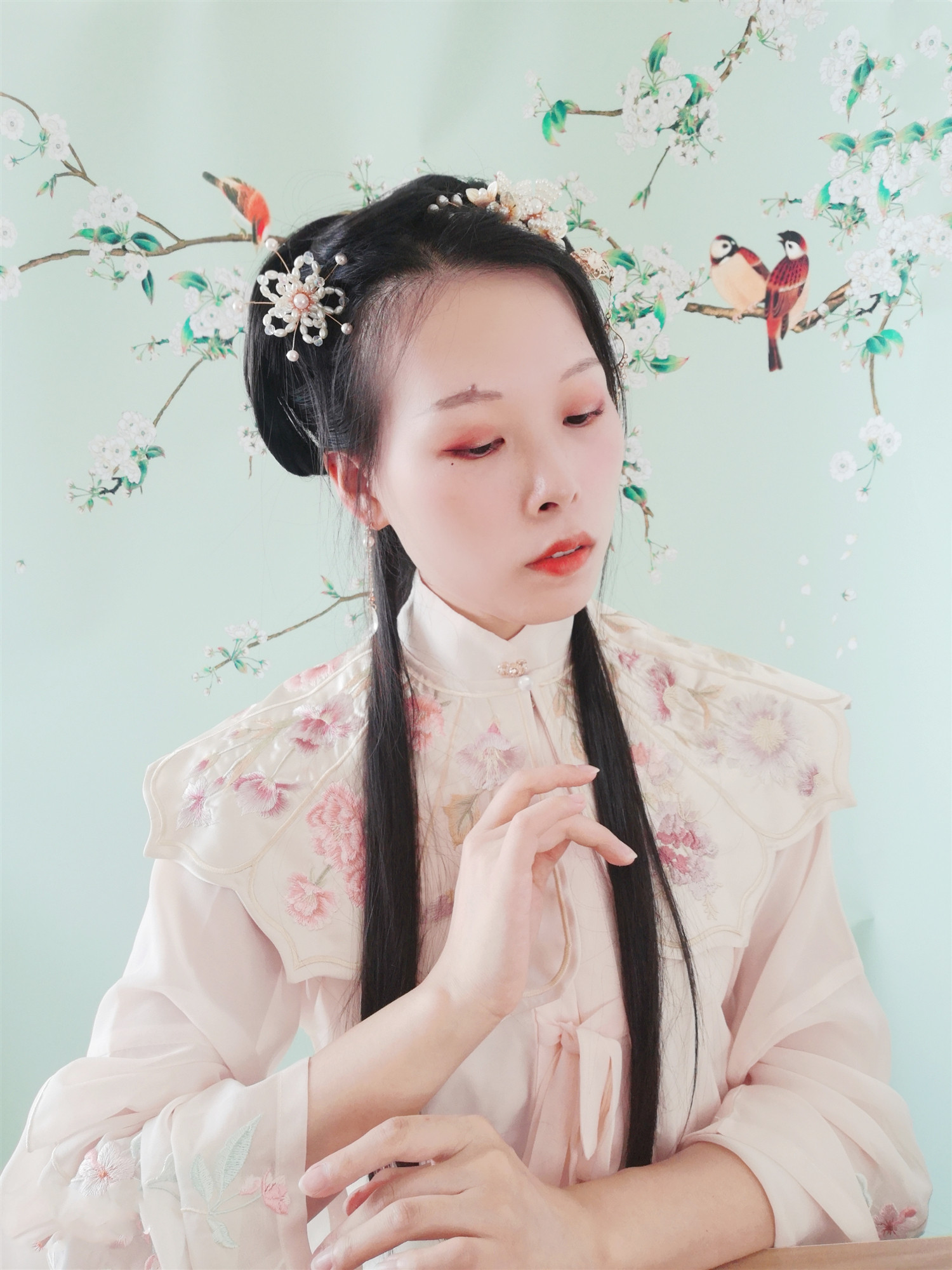 原创玻璃水晶lolita配饰贝珠