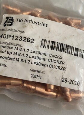 TBI导电嘴340P123262 340P10R262焊机器人清枪器铰刀831.0280.1