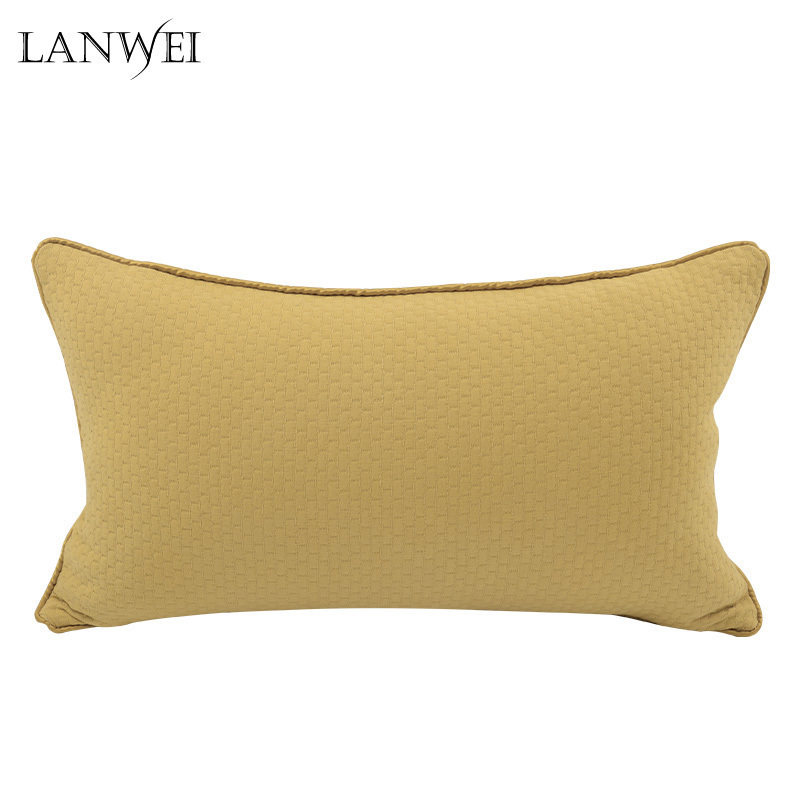 New products Pure yellow Geometry Simplicity modern American style Cushion Soft loading Open Houses designer bedside cupboard Soft rollin the Home Fabric , Pillow/New pillow, Lumbar Cushion category - from Buy2taobao.com to provide professional Taobao agent buy service