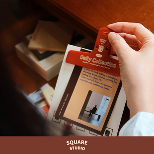 复古ins手帐票据夹磁铁冰箱拍照 Desk系列磁吸夹子 平方Studio