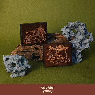 【平方Studio】苏州系列场景大印章 原创木质手绘新中式古风手帐