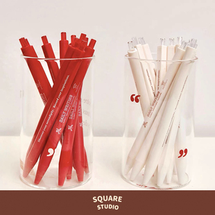 按动黑色简约设计进口手帐书写 Desk系列中性笔 平方Studio