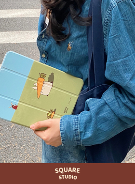 【平方Studio】Rara苹果iPad保护壳 可爱兔子平板全包保护套笔槽