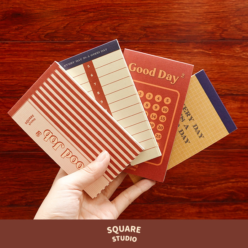 【平方Studio】Good Day复古便签本 时间规划日历打卡清单手帐,文具电教/文化用品/商务用品,便签本/便条纸/N次贴,淘宝优惠券,粉丝福利购,淘宝优惠卷