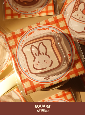 【平方Studio】RaRa冰箱贴 原创可爱甜品兔子亚克力磁铁磁吸插画