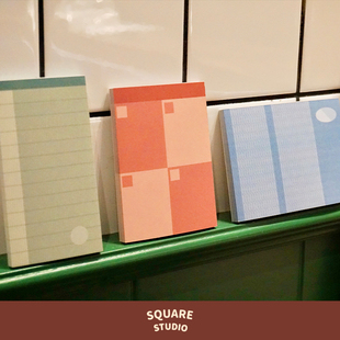 Desk系列三色便签本日程时间规划todo背单词素材纸 平方Studio