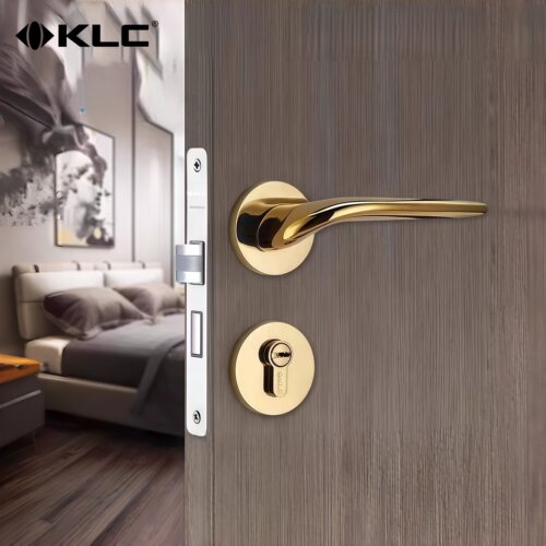 klc室内欧式简约家用静音门锁