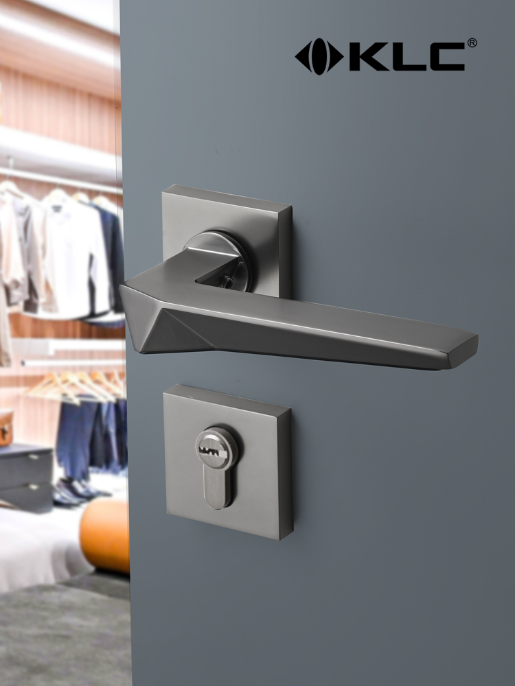 KLC门锁室内卧室房门锁北欧风格磁吸静音卫生间门锁家用通用型